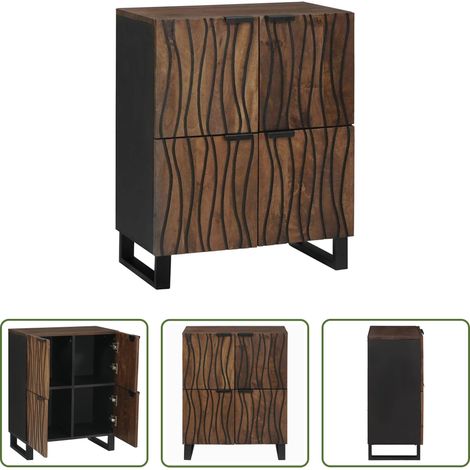 vidaXL Buffet marron - Meubles et étagères de rangement pour médias Marron (1/5)