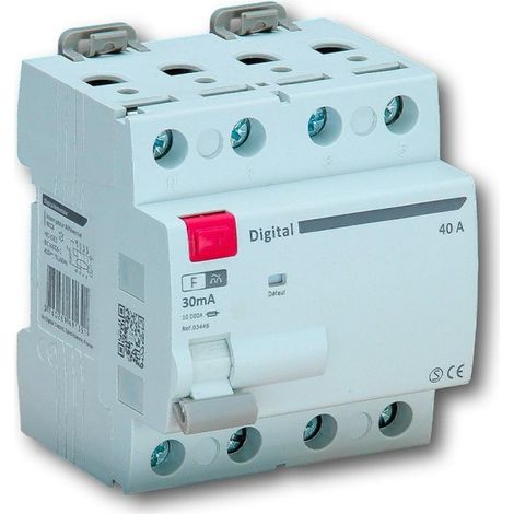 Interrupteur différentiel 4x40A/300mA Type F - Digital electric 03482