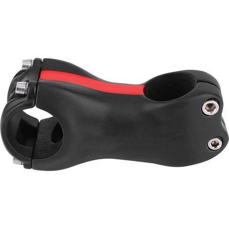 Guidon carbone mat 17° - Potence vélo route VTT 70x31,8mm rouge, fibre de carbone complète (1/5)