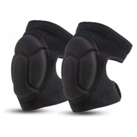 1 paire de genouillères de travail, genouillères de jardinage noires, genouillères de protection antidérapantes et anti-collision, genouillères de jardinage multi-usages - Noires (1/5)
