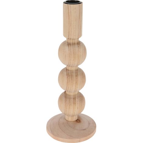 Kerzenständer aus Holz, H. 23 cm