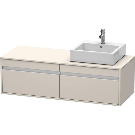 KETHO mobile lavabo 550x1400x426m con illuminazione tortora re