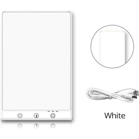 Lampe De Luminothérapie 11000lux, Luminosité Et Minuterie Réglables, Lampe Émotionnelle Solaire Bionique, Lumière Blanche Chaude (1/5)