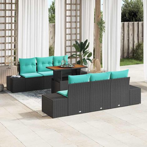 Set da Pranzo per Giardino 7 pz 6-Numero di posti vidaXL (1/5)