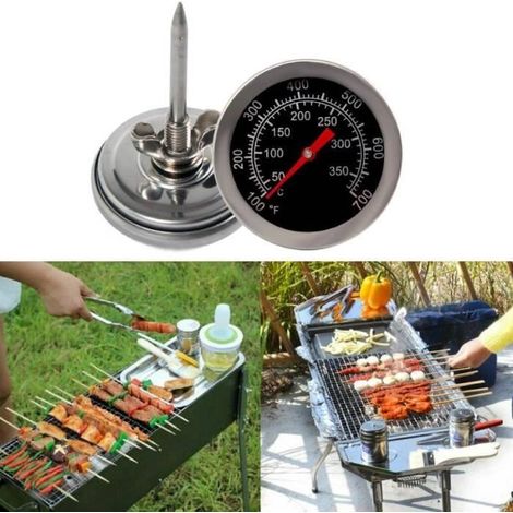 Barbecue en acier inoxydable barbecue fumeur gril thermomètre jauge de température Celsius thermomètres ménagers (1/4)