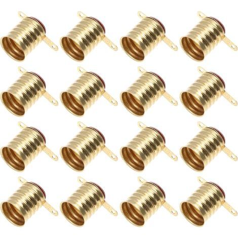 25 Pièces E10 Porte- Support De Douille Culot De Lampes E10 Ampoules Lampes Support De Base Mini Ampoules De Test Électrique Adaptateur De Culot D'ampoule Tout Bronze Visser Led (1/5)