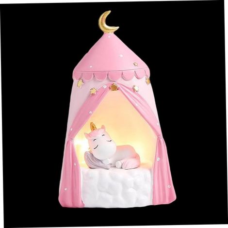 Veilleuse Licorne Résine Décoration Lumineuse pour Chambre (1/5)