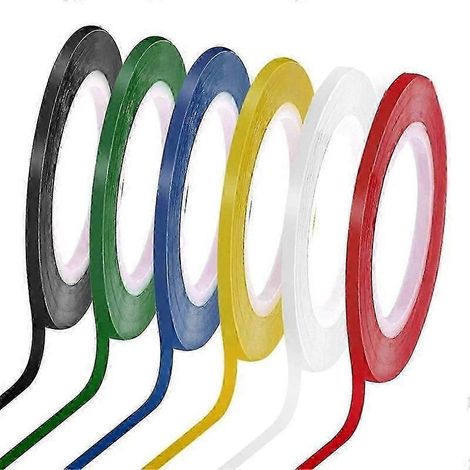 Ruban adhésif pour tableau blanc effaçable à sec de 45,7 cm (18 pouces), 6 rouleaux de fil fin (1/5)