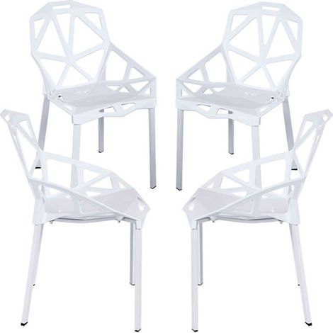 Packs Sillas Comedor - Pack 4 Sillas Omega - Blanco