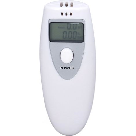 Alcoolomètre portable précis, testeur d'haleine ABS blanc (1/5)