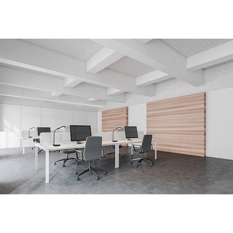 Lampe de bureau SHELBY - avec chargeur à induction QI - noir (1/2)