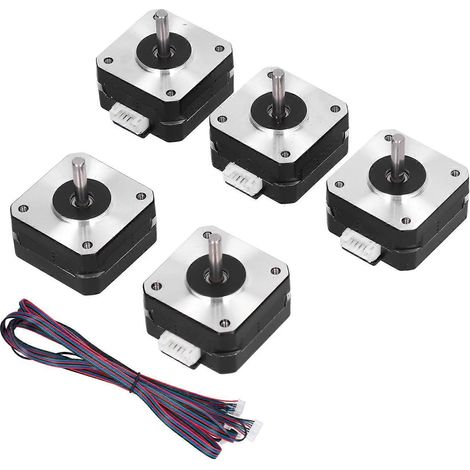 Stück hochpräzise Schrittmotoren für stabile, gleichmäßige Drehzahl und geräuscharmen Betrieb – Achsenmotoren für 3D-Drucker (1/5)