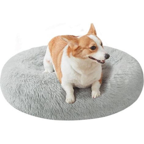 Panier Pour Chien - Forme Donut 70 Cm - Fond Antidérapant - Pour Chiens Petite Moyenne Et Grande Taille - 1 Pièce (1/5)