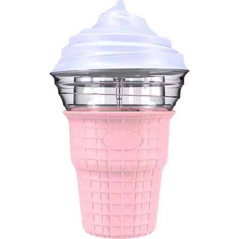 Kompakte automatische DIY-Eismaschine – 3-in-1-Fruchtsorbetiere und Mini-Joghurtmaschine für zu Hause, Rosa-lsw