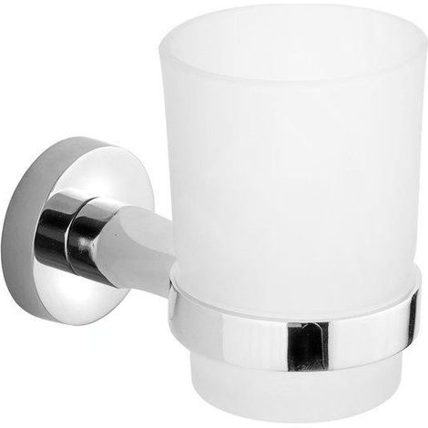 AQUALINE SAMBA - PORTE-VERRE AVEC VERRE, CHROME/VERRE DéPOLI SB104 (1/3)
