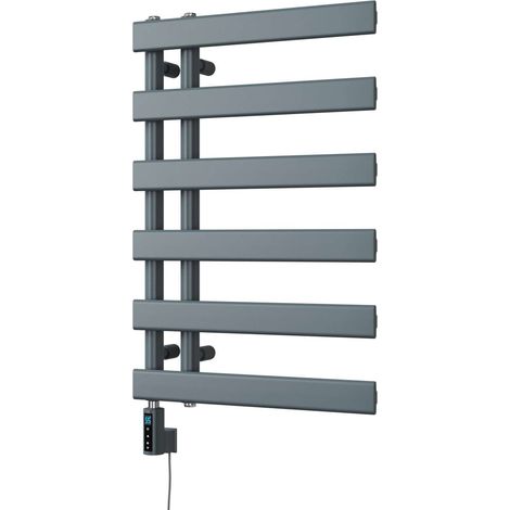 Agar - Anthracite Electric Towel Rail H748mm x W500mm 300w Thermostatic WIFI (1/3)