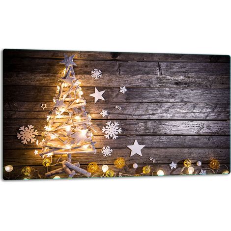 Tagliere in vetro 52x30 cm, albero di Natale (1/5)