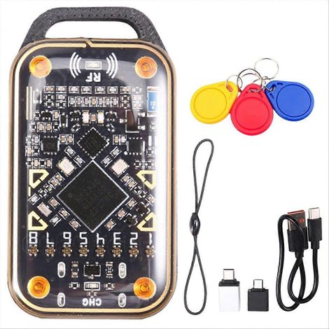 Mise à niveau Chameleon Ultra Smart Card Emulator : lecteur de puce RFID + porte-clés 3XUID, décodage de cartes 125K 13,56M, duplicateur NFC (1/5)