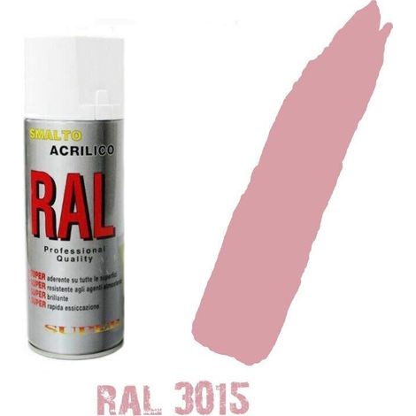 Bomboletta spray ral 3015 rosa pink acrilico vernice brillante lucido graffiti