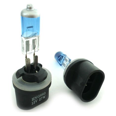 Coppia 2 Lampade 880 H27 12V 27W Attacco PG13 DRITTI Super White (1/3)