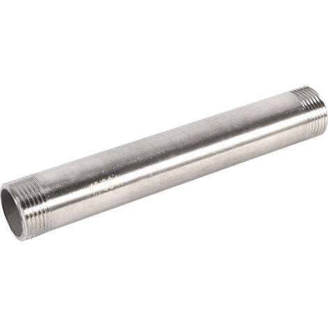304 Stainless Steel Threaded Male x Male Adapter Pipe Fitting Connector(1")