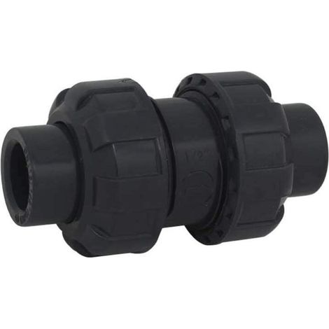 MOONSTARS Clapet anti retour a boule 20 25 32 40 50 63mm clapet piscine clapet antiretour anti refoulement pvc vanne soupape anti retour (Diamètre intérieur 40mm) (1/2)