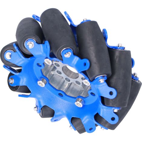 Roulette Omnidirectionnelle 4in Acier SPCC Axe TPU Caoutchouc Robot Voiture Pièces Omni Gauche 5606-0100-0100 (1/5)