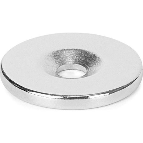 Vendu par lot de 18 pièces, trou de 253 mm, aimant néodyme de 5 mm, aimant puissant pour travaux manuels, bricolage scientifique, usage multiple pour réfrigérateur. (1/5)