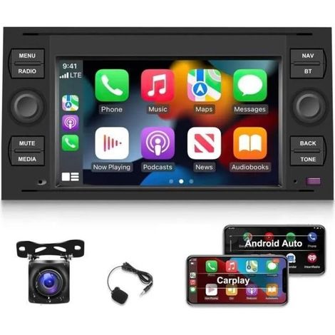 Cellfast – Autoradio Android pour Ford Fiesta Transit Focus Mondeo Kuga – CarPlay sans fil – Navigation GPS – Audio Hi-Fi intégré (1/5)