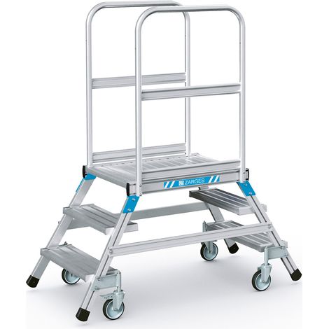 ZARGES Podesttreppe beidseitig 3 Stufen (1/4)