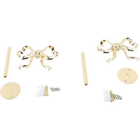 Dekorativer Metallhaken für geknotete Gardinen, 2er-Set, für Schlaf- und Wohnzimmer. (1/4)