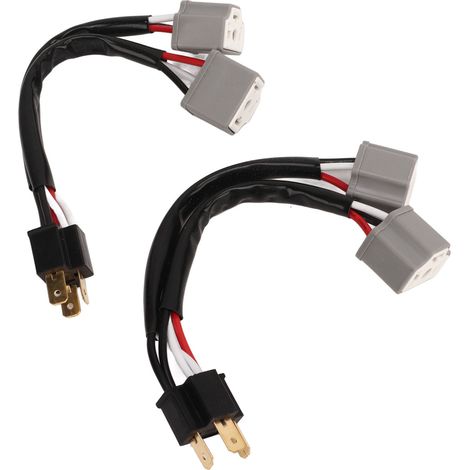 2 connecteurs H4 9003, faisceau adaptateur mâle-femelle, câble séparateur 2 voies pour phares LED camion Pickup (1/5)