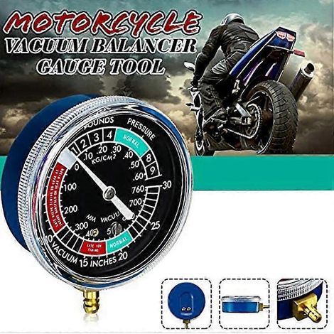 Manómetro universal de vacío de combustible para motocicleta, carburador, sincronizador de carburador, medidor, equilibrador, herramienta