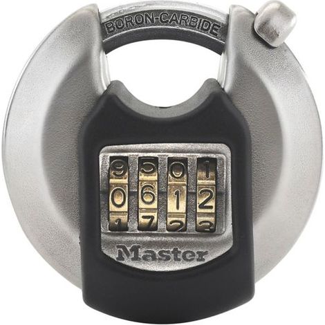 Master Lock Disk-Zahlenschloss aus Edelstahl M40EURDNUM (1/3)
