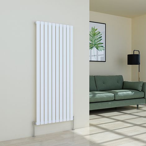 Warmehaus White Radiator Flat Panel Vertical Single 1600x680mm
