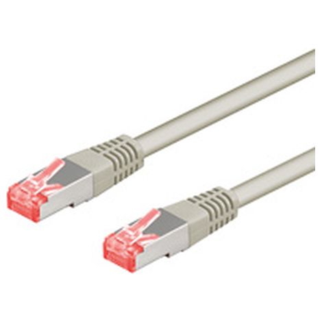 CAT 6 cavo patch, S/FTP (PiMF), grigio, 25 m, conduttore di rame (CU), guaina del cavo senza alogeni (LSZH). Lunghezza del Cavo 25 m