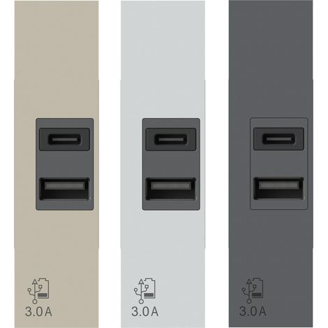 Presa Usb 3.0A Per Bticino Livingnow (4 Box Cod. 4B.K.Usb.30) (1/3)