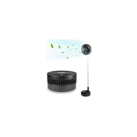 Fishtec – Ventilateur de table sans fil rechargeable 4 vitesses – Niveau sonore 30 dB – Pliable et orientable 180° – Pour camping et extérieur