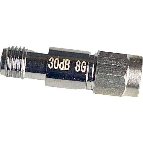 Atenuador de CC de 30 dB - Conector coaxial SMA de 8 GHz, V2 (1/5)
