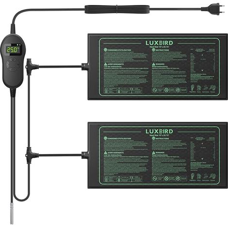 Tapis Chauffant pour Plantes avec Thermostat, 30W, PVC Étanche (1/5)