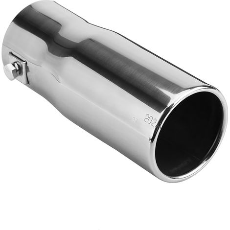 Auspuffendrohr aus Edelstahl für Autos, flaches Endrohr, Ersatz-Schalldämpferspitze. (1/5)