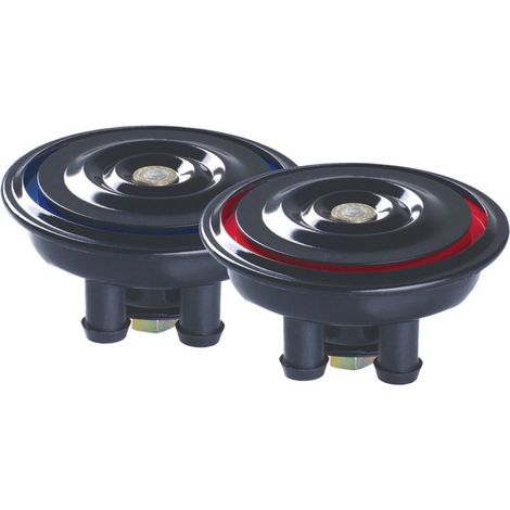 BOCINA GAUSS UNIVERSAL (TONO ALTO Y BAJO) NEGRA (DIÁMETRO 92 MM)