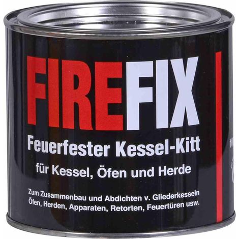 FireFix Kesselkitt feuerfest 500 g Kaminzubehör Dichtmasse Kaminkitt Kamin Ofen