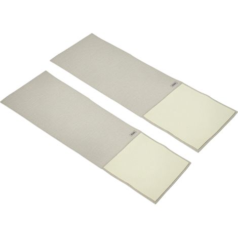 Kratzmatte Katze 2er Set 130 x 45 cm Sisal Kratzbrett Katzenkratzbretter Katzenkratzmatte Kratzschutz für Sofa Möbel Tür Beige+Grau