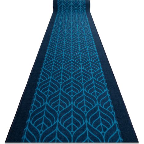 PASSATOIA GOMMATA PIÓRA piume blu scuro 100cm blue 100x900 cm