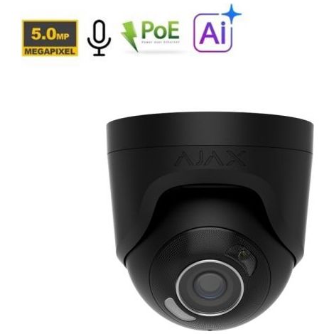 AJAX TURRETCAM HL 5MP IA POE BLACK - 126260 (2.8MM 110°) D
