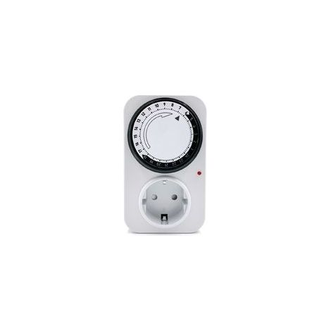 4000W Programmateur journalier mécanique avec Voyant Blanc 120x85x72mm 16A