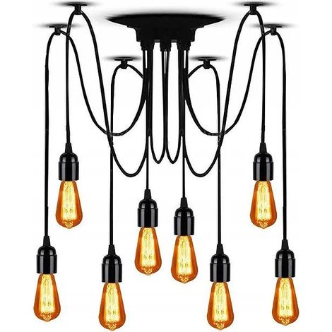 LAMPADA A SOSPENSIONE JDL-02 SPIDER 8 E27 (1/5)