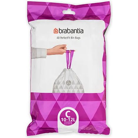 Brabantia PerfectFit Bags C 10-12 litre Dispenser Pack of 40 bags (1/5)