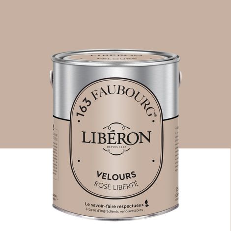 LIBERON Peinture rose liberté multisupport 163 faubourg LIBÉRON velours 2.5 l (1/3)